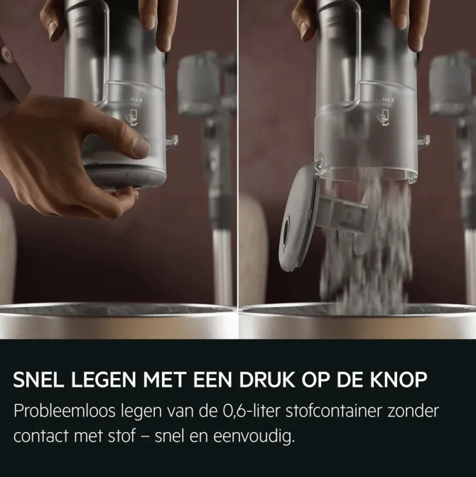 6000 Steelstofzuiger tot 50 min gebruiksduur