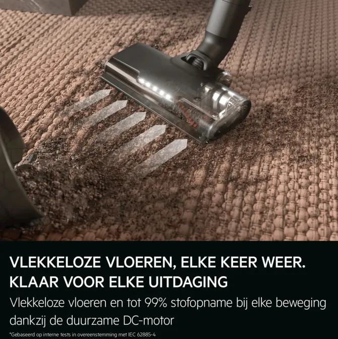 6000 Steelstofzuiger tot 50 min gebruiksduur