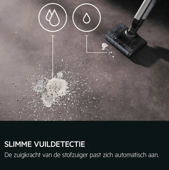 8000 Steelstofzuiger tot 80 min gebruiksduur