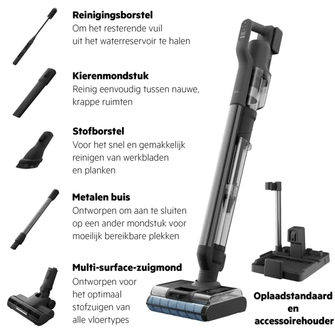 8000 Steelstofzuiger tot 80 min gebruiksduur