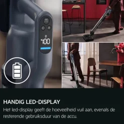 8000 Steelstofzuiger tot 80 min gebruiksduur